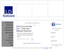 Tablet Screenshot of ldfootcare.com
